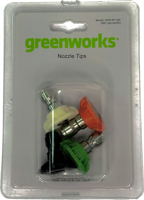 Комплект насадок для минимойки Greenworks 5201407 (4шт)