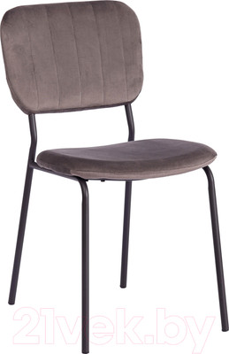 Стул Tetchair Carol металл/вельвет (светло-серый HLR24/черный)