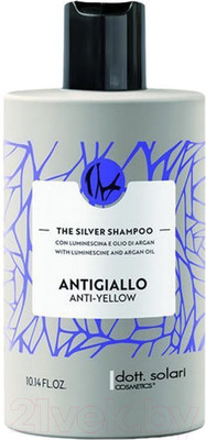 Оттеночный шампунь для волос Dott Solari Anti-Yellow Нейтрализующий желтизну (300мл)