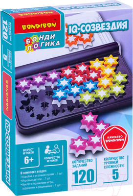 Игра-головоломка Bondibon БондиЛогика IQ-Созвездия / ВВ5958