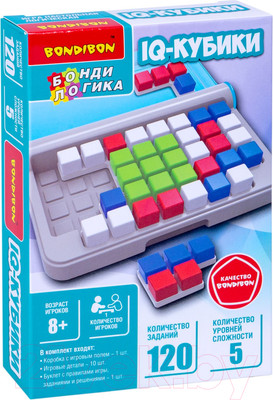 Игра-головоломка Bondibon БондиЛогика IQ-Кубики / ВВ5955