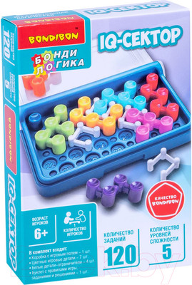 Игра-головоломка Bondibon БондиЛогика IQ-Сектор / ВВ5957