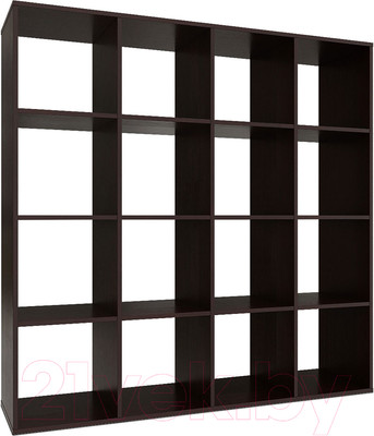 Стеллаж Mebel-Ars Калакс 4x4 (венге цаво)