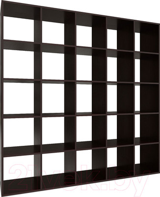 Стеллаж Mebel-Ars Калакс 5x5 (венге цаво)