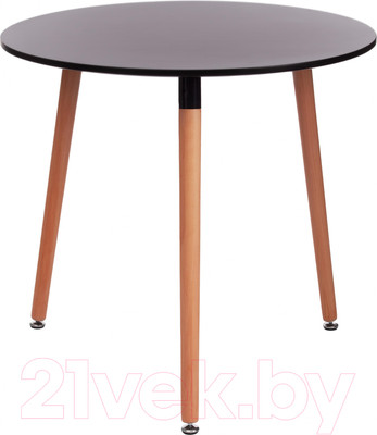 Обеденный стол Tetchair Mars 80x80x75 (черный/натуральный)
