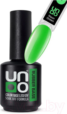 База для гель-лака Uno Rubber Color Base Gel Neon Green (12г)