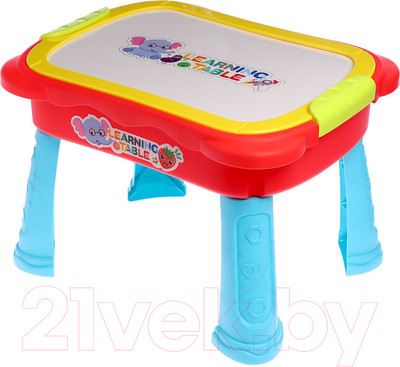 Развивающий игровой стол Sima-Land Играй и учись / 7878692 (красный)