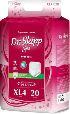 Трусы впитывающие для взрослых Dr.Skipp Light XL-4 (20шт)