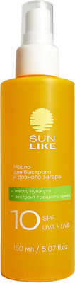Масло для загара Sun Like Для быстрого и ровного загара SPF10 (150мл)