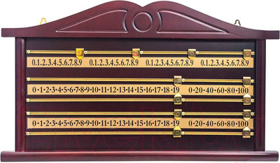 Доска счетная для бильярда Weekend 72.001.52.0 (махагон)