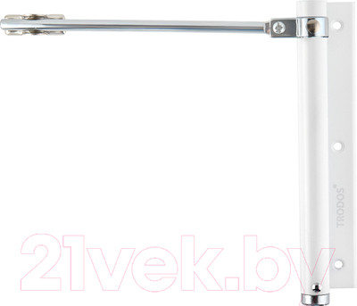 Доводчик с рычагом Trodos Пружинный до 35кг (белый)