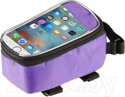 Сумка велосипедная Indigo Sport SM-422 (черный/фиолетовый)