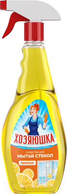 Средство для мытья стекол Хозяюшка Лимон с триггером (750мл)