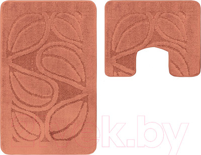 Набор ковриков для ванной и туалета Maximus Flora 2505 (60x100/50x60, имбирный)
