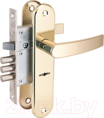 Замок врезной ПроСам ЗВ 9-8/13 м/о 55мм / 84302 (латунь)