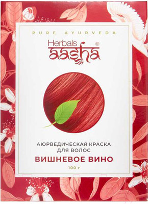 Порошковая краска для волос Aasha Herbals Аюрведическая (100г, вишневое вино)