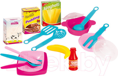 Набор игрушечной посуды Dolu Тележка Unicorn / 2514