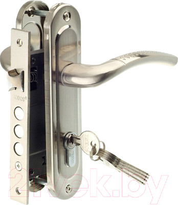 Замок врезной Trodos 61/106 3RB (никель)