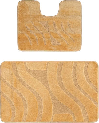 Набор ковриков для ванной и туалета Maximus Symphony 2519 (60x100/50x60, темно-бежевый)