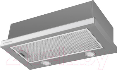 Вытяжка телескопическая Maunfeld VSQ 60 (нержавеющая сталь/белое стекло)
