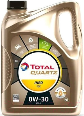 Моторное масло Total Quartz Ineo FDE 0W30 / 216187 (5л)