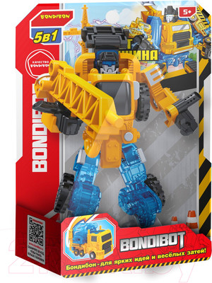 Робот-трансформер Bondibon Bondibot Дорожный трактор с ковшом / ВВ5930
