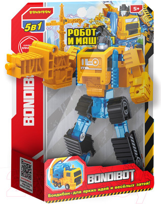 Робот-трансформер Bondibon Bondibot Гусеничный трактор с ковшом / ВВ5929