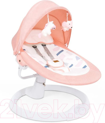 Детский шезлонг Nuovita Attento А1 (розовый/белый)