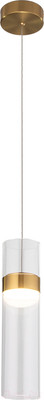 Потолочный светильник Евросвет 50244/1 LED (латунь/прозрачный)