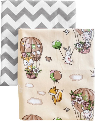 Набор пеленок детских Sofi Многоразовая Лисички / 1038 (2шт, серые зигзаги)