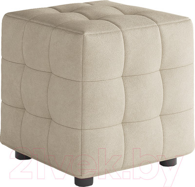 Пуф Сонум 40-40 (замша кремовый)