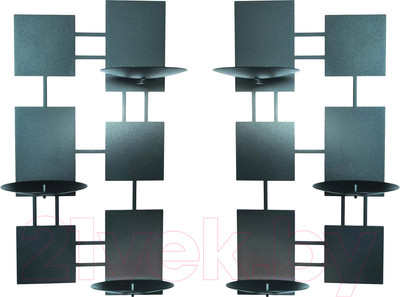 Набор подсвечников GALA Модерн PS071-BY (черный)