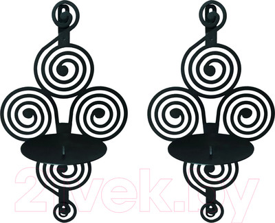 Набор подсвечников GALA Изящество PS070-BY (черный)