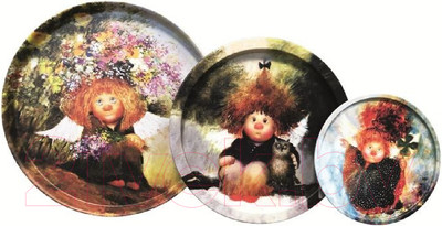 Набор подносов GALA Ангел приносящий удачу / TS008