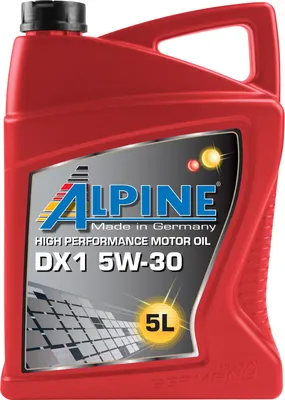 Моторное масло ALPINE DX1 5W30 / 0101662 (5л)