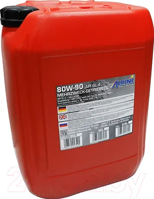 Трансмиссионное масло ALPINE Gear Oil 80W90 GL-4 / 0100683 (20л)