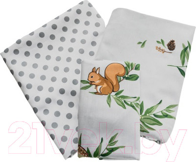 Комплект постельный для малышей Nuance Baby Лесные зверята КПБ-С-Д-15/18