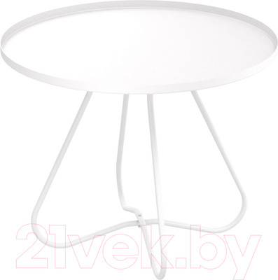 Журнальный столик Sheffilton SHT-CT3-2 (белый муар)