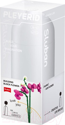 Конструктор Sluban Цветочки в вазе / M38-B1101-12 (253эл)