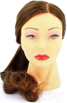 Манекен для причесок Dewal FI-2022XL-6 (шатен)