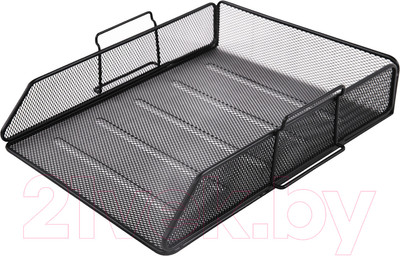 Лоток для бумаг Brauberg Germanium / 231954 (черный)