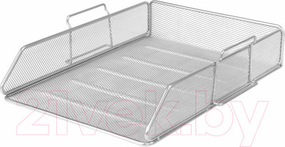 Лоток для бумаг Brauberg Germanium / 231955 (серебристый)