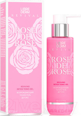Тоник для лица Librederm Гель Rose De Rose Возрождающий Детокс (150мл)