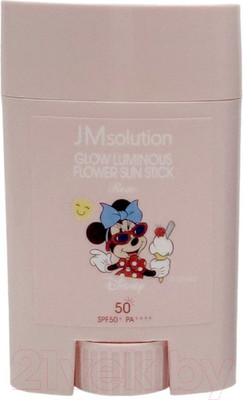 Крем солнцезащитный JMsolution Glow Luminous Flower Light Sun Stick Disney Mini SPF50+ (21г)