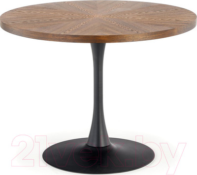 Обеденный стол Halmar Carmelo 100x75 (орех/черный)