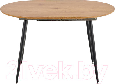 Обеденный стол Halmar Colorado раскладной 120-160x80x74 (дуб золотой/черный)