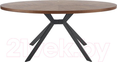 Обеденный стол Halmar Locarno 170x90x75 (ореховый/черный)