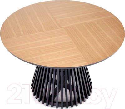 Обеденный стол Halmar Miyaki 120x77 (дуб натуральный/черный)