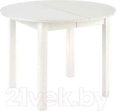 Обеденный стол Halmar Ringo раскладной 102-142x102x76 (белый/белый)