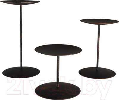 Набор подсвечников GALA PS058-BCY (черный/медь)